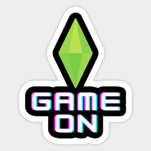 Game On (Sims Edition) Sticker